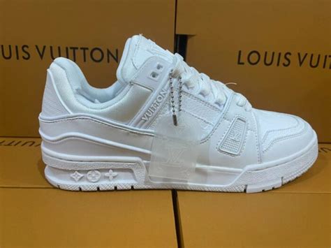 louis vuitton trainers wit|louis vuitton trainers men's white.